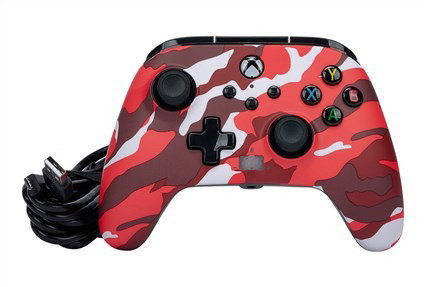 PowerA Enhanced Manette avec Câble pour Xbox Series X|S/One/PC - Camouflage Rouge - 1525942-01 - Double Vibration, Boutons Programmables, Cable USB 3m PowerA Enhanced Manette avec Câble pour Xbox Series X|S/One/PC - Camouflage Rouge - 1525942-01 - Double Vibration, Boutons Programmables, Cable USB 3m