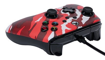 PowerA Enhanced Manette avec Câble pour Xbox Series X|S/One/PC - Camouflage Rouge - 1525942-01 - Double Vibration, Boutons Programmables, Cable USB 3m PowerA Enhanced Manette avec Câble pour Xbox Series X|S/One/PC - Camouflage Rouge - 1525942-01 - Double Vibration, Boutons Programmables, Cable USB 3m