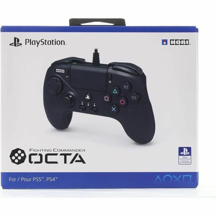 HORI Fighting Commander OCTA - Manette filaire pour PS4, PS5 et PC - Noir
