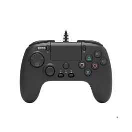 HORI Fighting Commander OCTA Manette Filaire pour PS5, PS4 et PC - Noir - 6 Boutons, Croix Directionnelle Configurable, Jack 3.5 mm - Officiel Sony