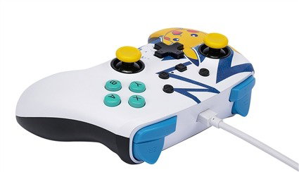 PowerA NSGP0041-01 Manette Améliorée avec Câble USB-C pour Nintendo Switch - Design Pikachu High Voltage, 3 m, Ergonomique, Boutons Programmables