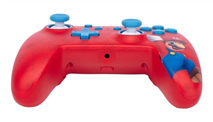 PowerA NSGP0001-01 Manette avec câble USB améliorée pour Nintendo Switch - Thème Super Mario WOO-HOO! - Avec boutons programmables et prise pour casque