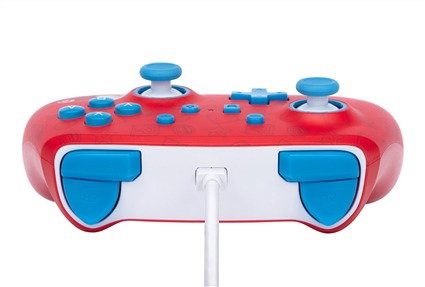 PowerA NSGP0001-01 Manette avec câble USB améliorée pour Nintendo Switch - Thème Super Mario WOO-HOO! - Avec boutons programmables et prise pour casque