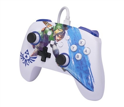 Power A 1526548-01 Manette avec câble pour Nintendo Switch - Thème The Legend of Zelda : Espada Maestra (Link) avec boutons programmables, design ergonomique et câble USB de 3 m