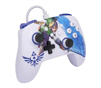 Power A 1526548-01 Manette avec câble pour Nintendo Switch - Thème The Legend of Zelda : Espada Maestra (Link) avec boutons programmables, design ergonomique et câble USB de 3 m