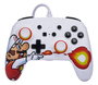 Power A 1526549-01 Manette Nintendo Switch câblée améliorée Mario Fireball avec commandes avancées, ergonomique, câble USB 3 m