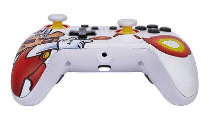Power A 1526549-01 Manette Nintendo Switch câblée améliorée Mario Fireball avec commandes avancées, ergonomique, câble USB 3 m