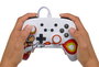Power A 1526549-01 Manette Nintendo Switch câblée améliorée Mario Fireball avec commandes avancées, ergonomique, câble USB 3 m