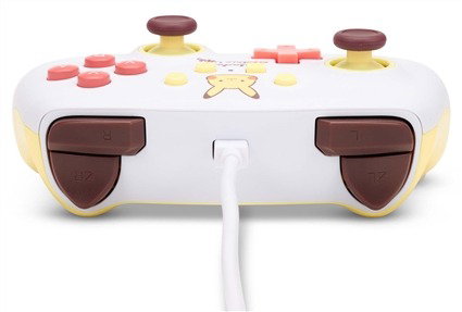 PowerA 1522661-01 Manette avec câble améliorée pour Nintendo Switch - Modèle Pikachu Type Électrique avec licence officielle, boutons programmables et cable USB-C 3m