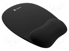 NATEC CHIPMUNK Support de souris et de poignet en gel noir