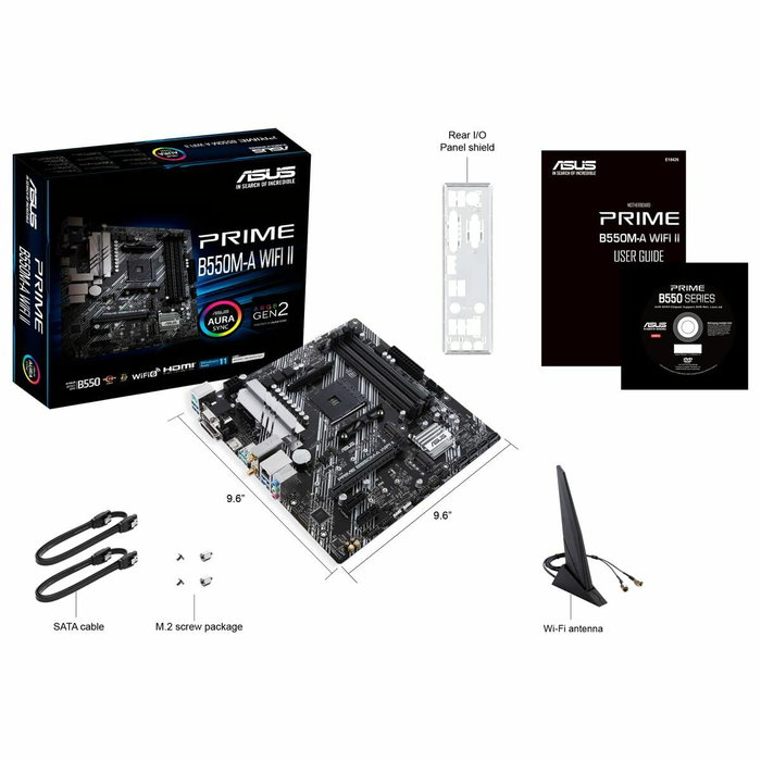 Asus PRIME B550M-A WIFI II Micro ATX AMD B550 Asus PRIME B550M-A WIFI II Micro ATX AMD B550