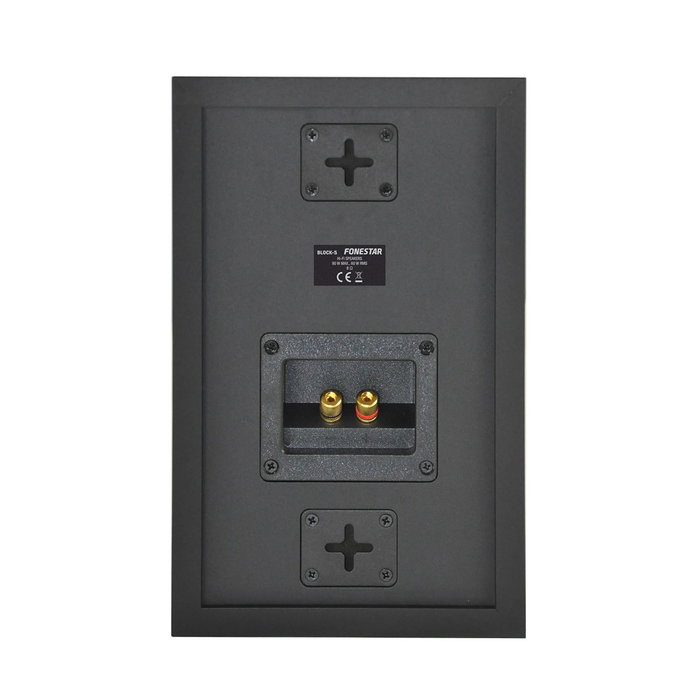 Fonestar Block - 5 Hi-Fi Enceinte 5 Pouces 90 W - Paire de Haut-parleurs Bass-reflex Noir MDF