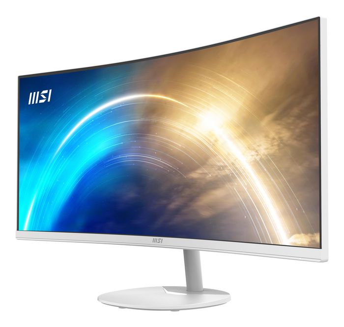 MSI PRO MP341CQW - Écran PC incurvé 34" (86.4 cm) UltraWide Quad HD 3440x1440 - VA, 100 Hz, 1500R, 3000:1, TÜV Antiscintillement, Haut-parleurs, HDMI, DisplayPort