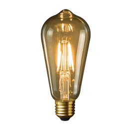 Muvit Ampoule Intelligente Filaments Vintage Edison E27 5W 470 lm Compatible Wi-Fi Alexa Google Home 1800K-2700K Ambre Réglable