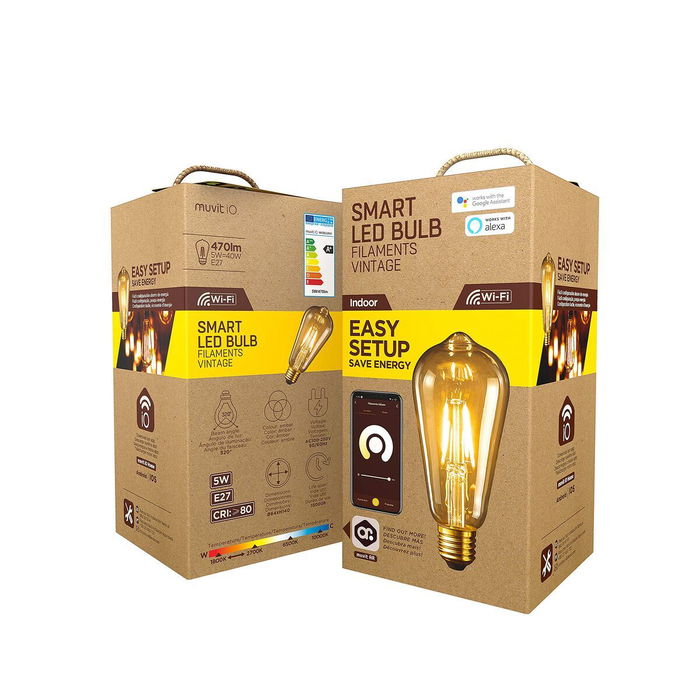 Ampoule à Puce Muvit iO 5 W E27 1800 K 2700 K 480 Lm Wi-Fi