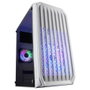 Mars Gaming MC-S2 Boîtier PC Gaming Blanc Micro-ATX 2 Ventilateurs FRGB Fenêtre Latérale Refroidissement Liquide 240mm