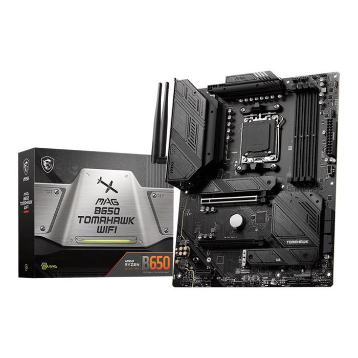 MSI MAG B650 Tomahawk WiFi Carte Mère ATX Socket AM5 (7D75-001R) pour Processeurs AMD Ryzen