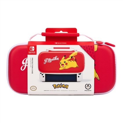 Power A Estuche Protector Compacto NSCS0064-01 - Étui de transport compact pour Nintendo Switch OLED/Switch/Switch Lite avec compartiment à cartouches et motif Pikachu Playday