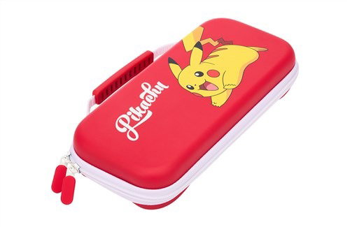Power A Estuche Protector Compacto NSCS0064-01 - Étui de transport compact pour Nintendo Switch OLED/Switch/Switch Lite avec compartiment à cartouches et motif Pikachu Playday