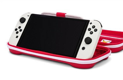 Power A Estuche Protector Compacto NSCS0064-01 - Étui de transport compact pour Nintendo Switch OLED/Switch/Switch Lite avec compartiment à cartouches et motif Pikachu Playday