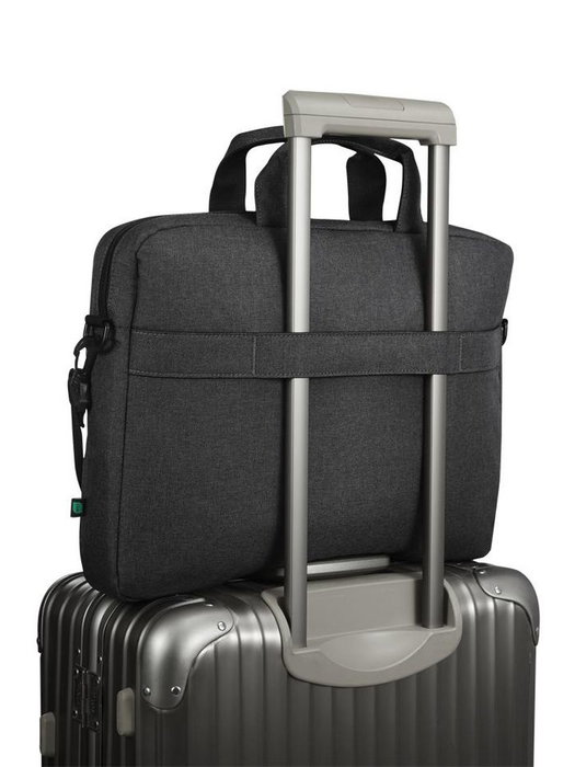 Lenovo Sacoche Portable 15,6" Noir pour Ordinateur Portable, Design Compact avec Sangle Ajustable et Intérieur Matelassé