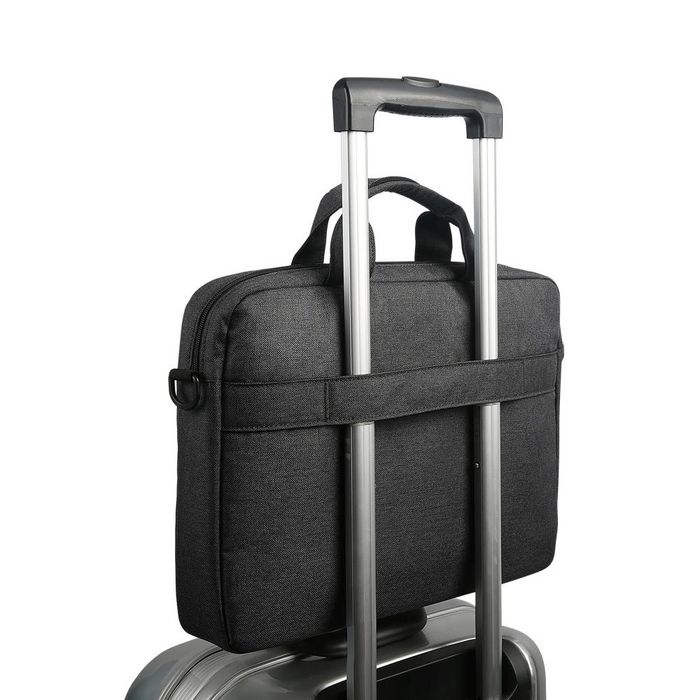Lenovo Sacoche Portable 15,6" Noir pour Ordinateur Portable, Design Compact avec Sangle Ajustable et Intérieur Matelassé