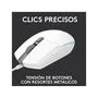 Logitech G G203 Souris de Jeu Filaire Blanc - Capteur 8000 PPP, RVB LIGHTSYNC Personnalisable