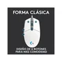 Logitech G G203 Souris de Jeu Filaire Blanc - Capteur 8000 PPP, RVB LIGHTSYNC Personnalisable