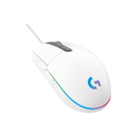 Logitech 910-005797 G203 Lightsync Souris Gamer Filaire Blanc, Capteur 8000 DPI, RGB, 6 Boutons