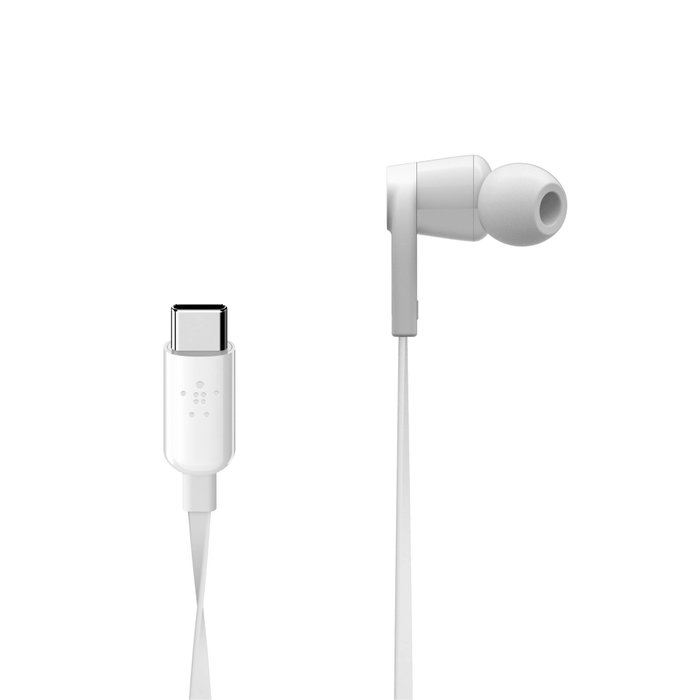 Belkin Rockstar G3H0002BTWHT Écouteurs Intra-auriculaires USB-C - Blanc Belkin Rockstar G3H0002BTWHT Écouteurs Intra-auriculaires USB-C - Blanc