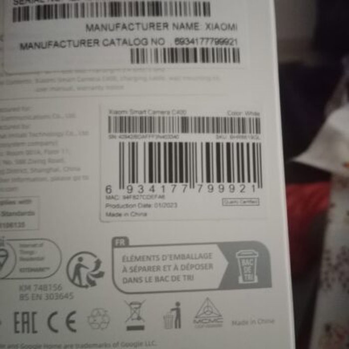 Caméra IP Xiaomi C400 Mi 360° Home Security Camera 2K