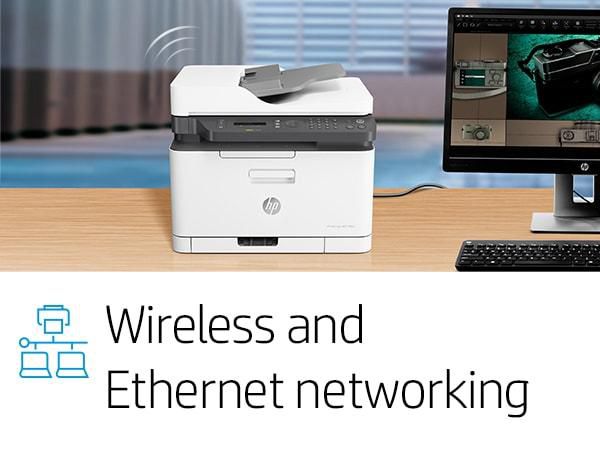 HP Imprimante multifonction laser couleur HP LaserJet Pro 179fnw - Impression, copie, scan, fax - WiFi, Ethernet, NFC - Compacte