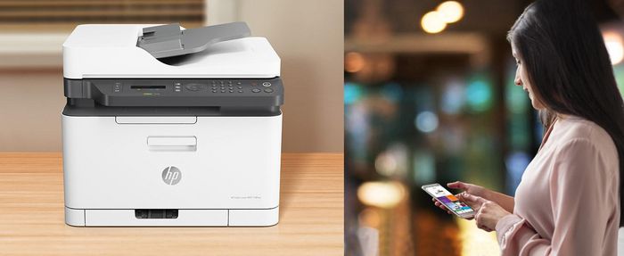 HP Imprimante multifonction laser couleur HP LaserJet Pro 179fnw - Impression, copie, scan, fax - WiFi, Ethernet, NFC - Compacte