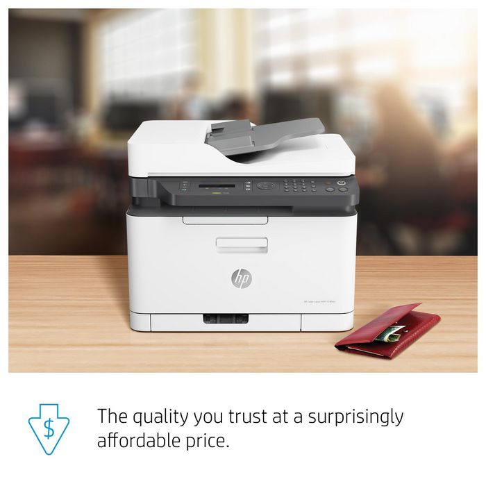 HP Imprimante multifonction laser couleur HP LaserJet Pro 179fnw - Impression, copie, scan, fax - WiFi, Ethernet, NFC - Compacte