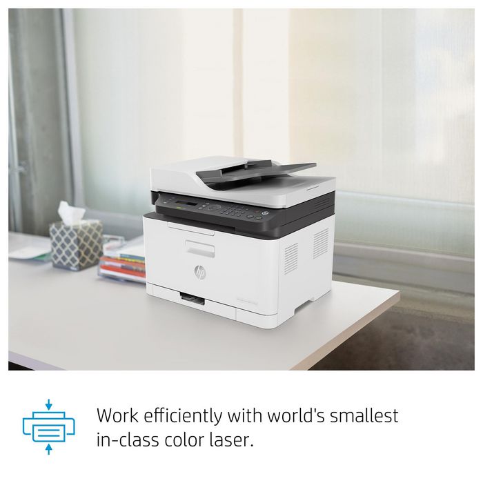HP Imprimante multifonction laser couleur HP LaserJet Pro 179fnw - Impression, copie, scan, fax - WiFi, Ethernet, NFC - Compacte