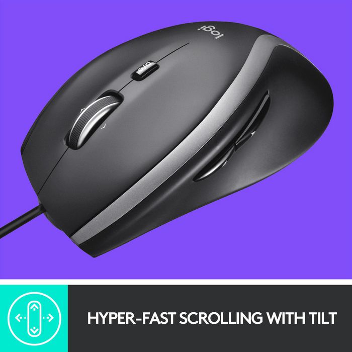 Logitech M500s Souris Filaire de Travail avec Défilement Ultrapide, 7 Boutons Programmable, DPI Réglable 400-4000, Capteur Optique, USB