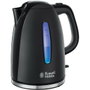 Russell Hobbs Textures Plus+ - Bouilloire 1,7 L Argentée et Noire
