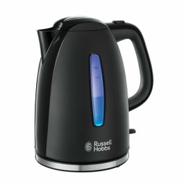 Russell Hobbs Textures Plus+ - Bouilloire 1,7 L Argentée et Noire