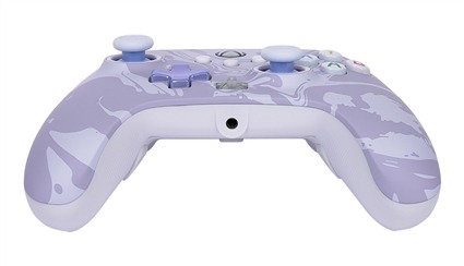 PowerA Manette Xbox avec cable XBGP0001-KJ - Manette officielle avec cable 3m pour Xbox Series X/S, One et Windows - 2 boutons programmables, double vibration, lavande