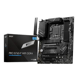 MSI PRO B760-P WiFi DDR4 Carte mère ATX socket LGA1700 Intel B760, Wi-Fi 6E, Bluetooth 5.3, DDR4, 4 M.2