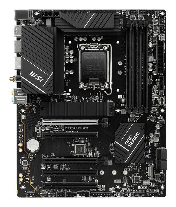 MSI PRO B760-P WiFi DDR4 Carte mère ATX socket LGA1700 Intel B760, Wi-Fi 6E, Bluetooth 5.3, DDR4, 4 M.2