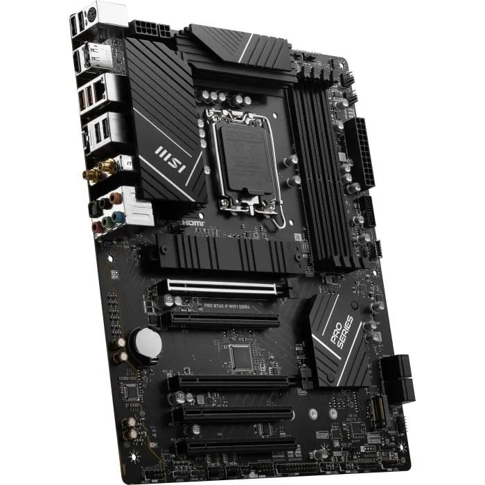 MSI PRO B760-P WiFi DDR4 - Carte mère ATX Intel B760 LGA 1700 avec Wi-Fi, 2x M.2 Gen4, DDR4 pour Intel Core Gen 12/13