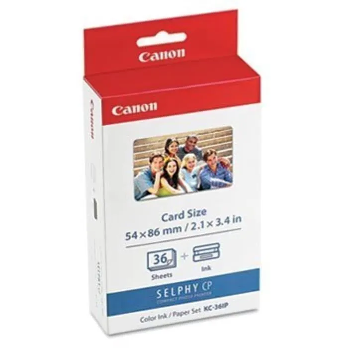 Canon KC-36IP Value Pack Couleurs (7739A001) 36 feuilles 54x86 mm Canon KC-36IP Value Pack Couleurs (7739A001) 36 feuilles 54x86 mm