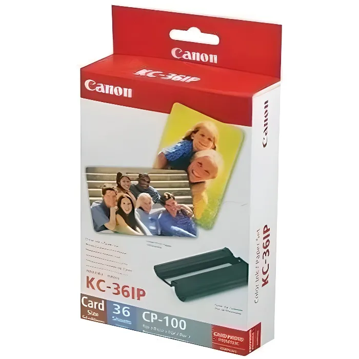 Canon KC-36IP Value Pack Couleurs (7739A001) 36 feuilles 54x86 mm Canon KC-36IP Value Pack Couleurs (7739A001) 36 feuilles 54x86 mm