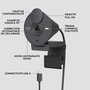 Logitech Brio 300 - Webcam Full HD avec mise au point automatique et microphones