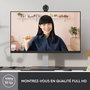 Logitech Brio 300 - Webcam Full HD avec mise au point automatique et microphones
