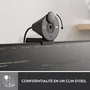 Logitech Brio 300 Webcam Graphite - Full HD 1080p - Microphone intégré - Obstrurateur - Correction automatique de l'éclairage