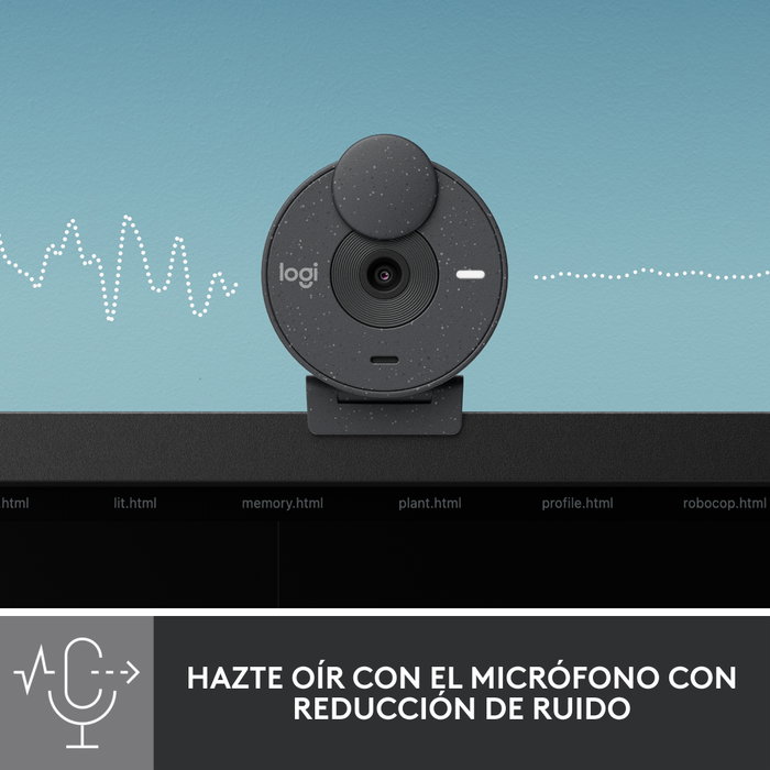 Logitech Brio 300 Webcam Full HD 1080p graphite USB-C avec micro intégré et cache confidentialité Logitech Brio 300 Webcam Full HD 1080p graphite USB-C avec micro intégré et cache confidentialité