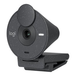 Logitech Brio 300 Webcam Full HD 1080p graphite USB-C avec micro intégré et cache confidentialité