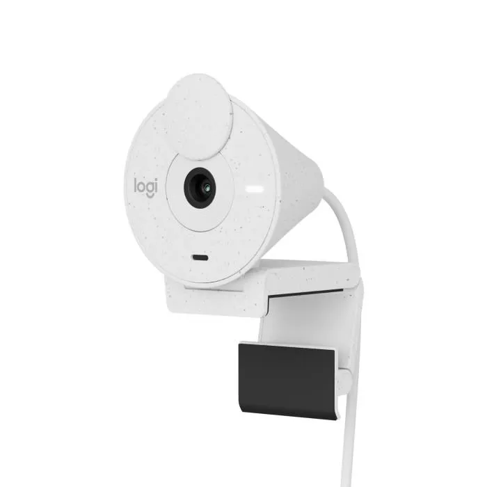 Logitech Brio 300 Webcam USB Full HD 1080p avec Microphone intégré, Obstrurateur et Compatibilité Universelle (Windows, macOS, ChromeOS) - Blanc Logitech Brio 300 Webcam USB Full HD 1080p avec Microphone intégré, Obstrurateur et Compatibilité Universelle (Windows, macOS, ChromeOS) - Blanc